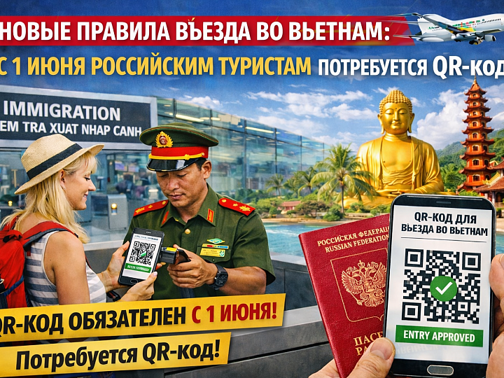 с 1 июня QR-код для вьезда во Вьетнам